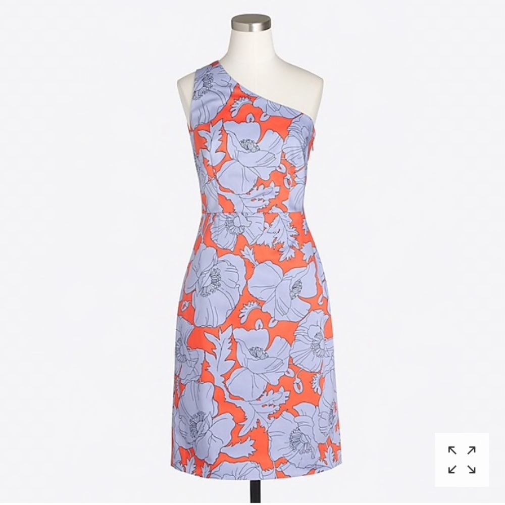 J crew one shoulder dress